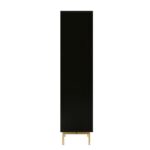 Richmond Ridged Tall Bookcase with Doors, Matte Black - Image 5