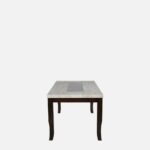 Wooden Artistic Marble Six Seater Dining Set in Antique Bench - Image 7