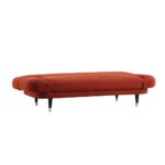 Solna 2-Seater Sofa Bed, Rust Velvet - Image 9