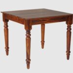Wooden 4 Seater Dining Set With 4 Chairs - Maple Finish - Image 5