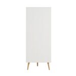 Frances Woven Rattan Compact Double Closet, White - Image 10
