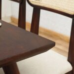 Modern Rattan Cane Dining Table - Image 10