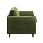 Henrietta 2-Seater Sofa, Moss Green Velvet - Image 5
