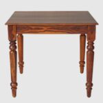 Wooden 4 Seater Dining Set With 4 Chairs - Maple Finish - Image 4