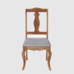 Wooden 4 Seater Dining Set With 4 Chairs - Teak Finish - Image 3