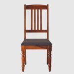 Wooden 4 Seater Dining Set With 4 Chairs - Maple Finish - Image 3