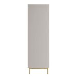Richmond Ridged Double Closet with Drawer, Matte Taupe - Image 3