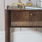 Wooden Artistic | Bedside Table Natural Finish - Image 2