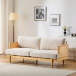 Handcrafted  3-Seater Sofa With Cane