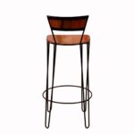 Iron Handmade Long Heighted Wooden Bar Chair - Image 5
