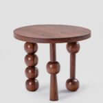 Handcrafted Wooden End Table - Image 4