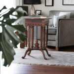 Handcrafted Wooden End Table - Image 3
