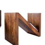 Antique Z Design Wooden End Table - Image 2