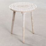 Wooden Curved Side Table - Image 2