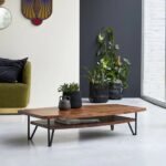 Handcrafted Shape Solid Wood Coffee Table - Image 2