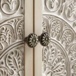 Whitewashed Carved Small Sideboard - Image 8