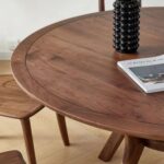 Solid Wood Dining Table round dining table - Image 6