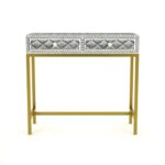 Inlay Console With 2 Drawer Furniture - Image 2