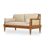 Wooden Artistic Unique Cane Sofa - Image 2