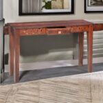 Wooden Drawer Console Table – Brown Matte Finish