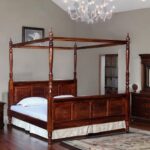 Wooden 4 Poster Bed Mango Wood - Image 2