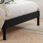 Wooden Black Rattan bed or Cane Wooden Bed - Image 6
