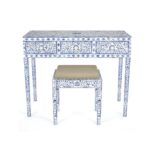 Handmade Inlay Console Table With 3 Drawer - Image 2