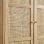 Frances Woven Rattan Compact Double Closet, Natural - Image 8