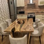 Live Edge Modern Wooden Dining Table - Image 3