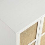 Frances Woven Rattan Compact Double Closet, White - Image 8