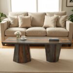 Handcrafted Wooden Coffee Table Furniture - Image 2