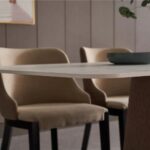 Wooden Artistic Metal Dining Table With Chairs - Image 4