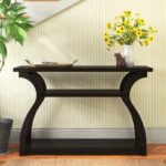 Stylish Black Finish Console Table Furniture - Image 2