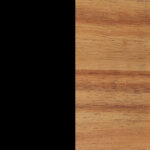 Handcrafted Wooden 2 Drawer Bedside Table Natural Mango Finish - Image 2
