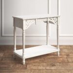 Stylish White Finish Console Table Furniture - Image 2