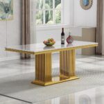 The Steel Spectacle Dining Table With Chairs - Image 4