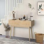 Mango Finish Console Table Furniture - Image 3