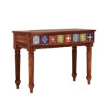Handcrafted Console Table (Honey Finish) - Image 3