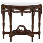 Handcrafted Genuine Marble Console Table - Image 5