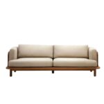 Wooden Handcrafted Carved Sofa - Image 2