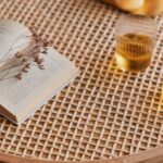 Wooden Modern Cane Round Coffee Table - Image 3