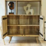 Indian Mango Wood Sideboard in Natural Finish (Bookshelf) - Image 4