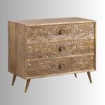 Fulera Wooden Carved Chest of Drawers - Image 2
