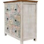 Origa Wooden Carved Chest of Drawers - Image 3