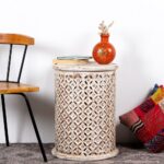 Silva Wooden Carved Side table - Image 2