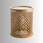 Natural Round Side Table - Image 3