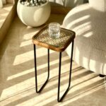 Handcrafted Design Wooden End Table