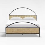 Jodhpuri Rattan Modern Solid Wood Cane Bed - Image 2