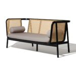 Handcrafted Wooden Cane Sofa for Living Room - Image 2