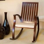 Wooden Hand Carved Rocking Chair - Image 2